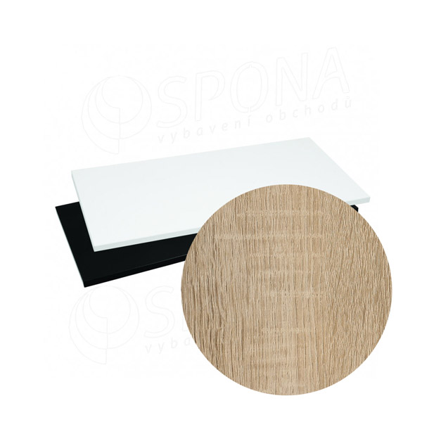 Polica MDF 600 x 300 x 18 mm, 4 x ABS, bardolino