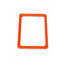 Plastový rámček na plagáty, typ 100, formát A5, 148 x 210 mm, hrúbka 11 mm, oranžový