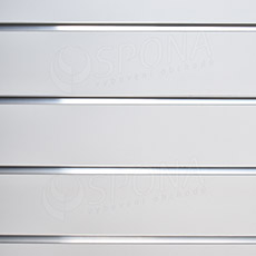 SLAT drážkový panel 120 x 240 cm, 23 drážok, rozstup 10 cm, bez insertov, teplá biela