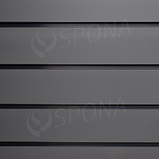 SLAT drážkový panel terminal 240 x 120 cm, 11 drážok, rozstup 10 cm, bez insertov, antracit